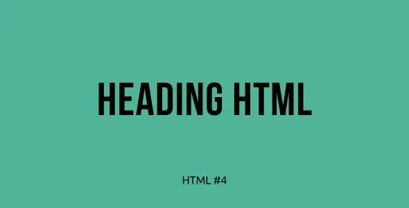 Tutorial Belajar HTML Part 4 — Penggunaan Heading Tags dalam HTML: Menyusun Judul dan Subjudul